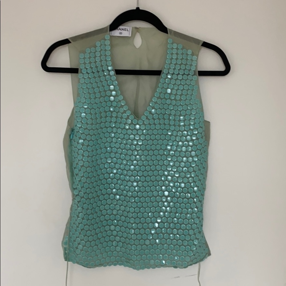 Chanel beaded blouse